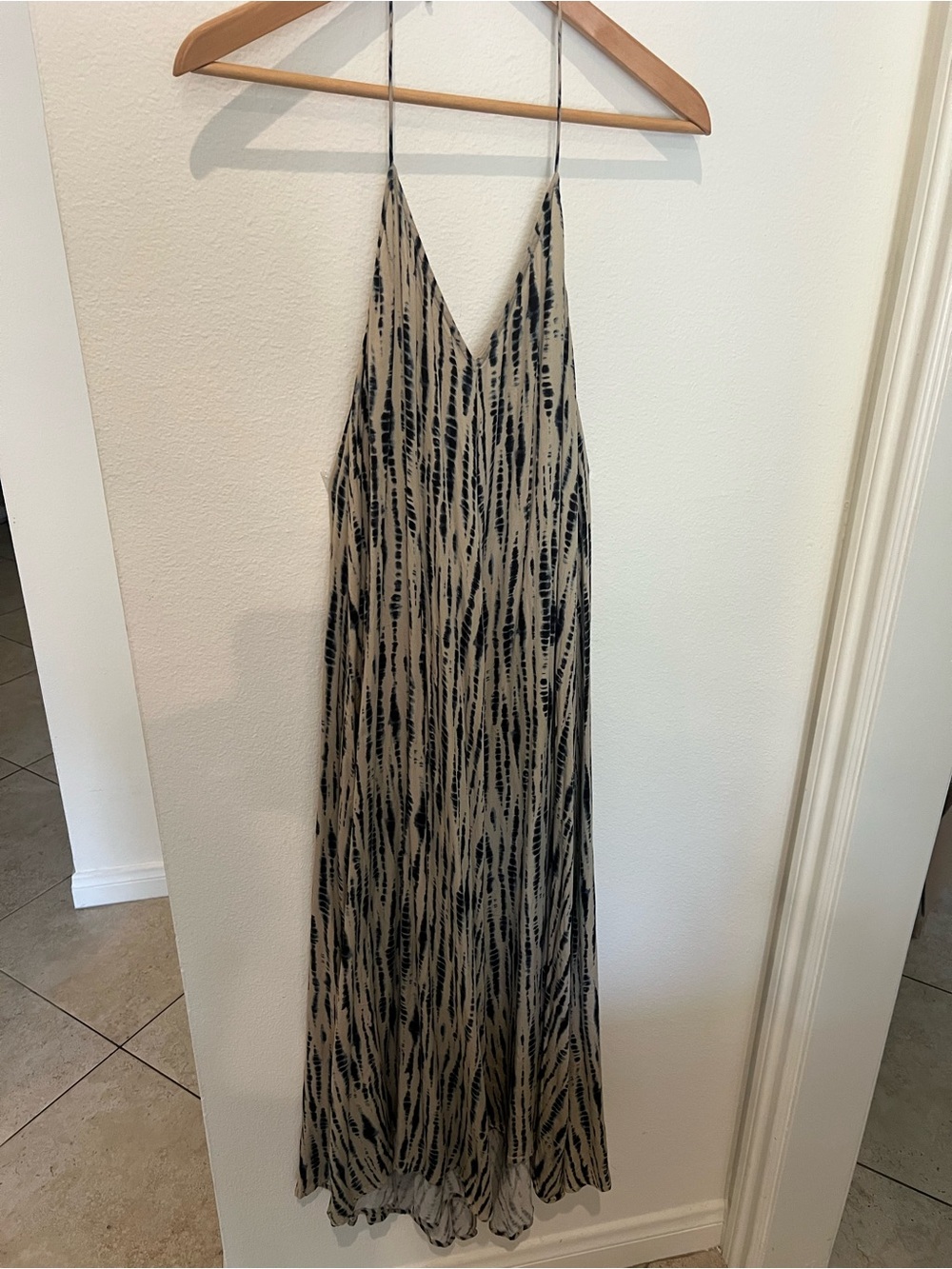 Zara Tie-Dye Patterned Slip Maxi Dress